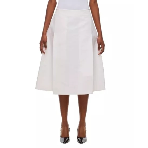 Marni Midi Flared Skirt White 