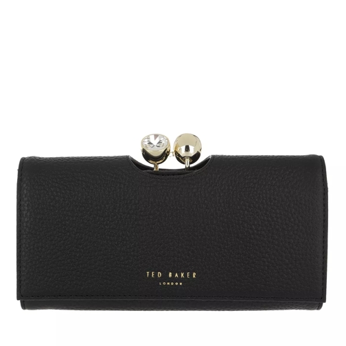 Ted Baker Solange Twisted Crystal Bobble Matinee Purse Jet Black Continental Wallet