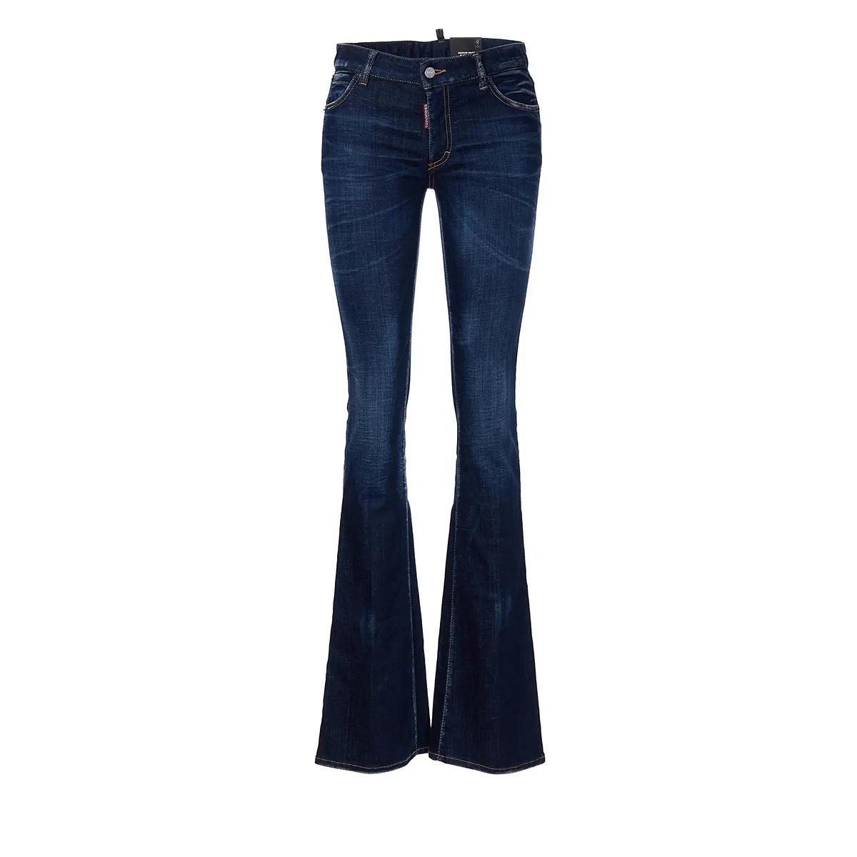 Thumbnail - Dsquared2 - Medium Waist Flare Jean - Größe I48 - blau
