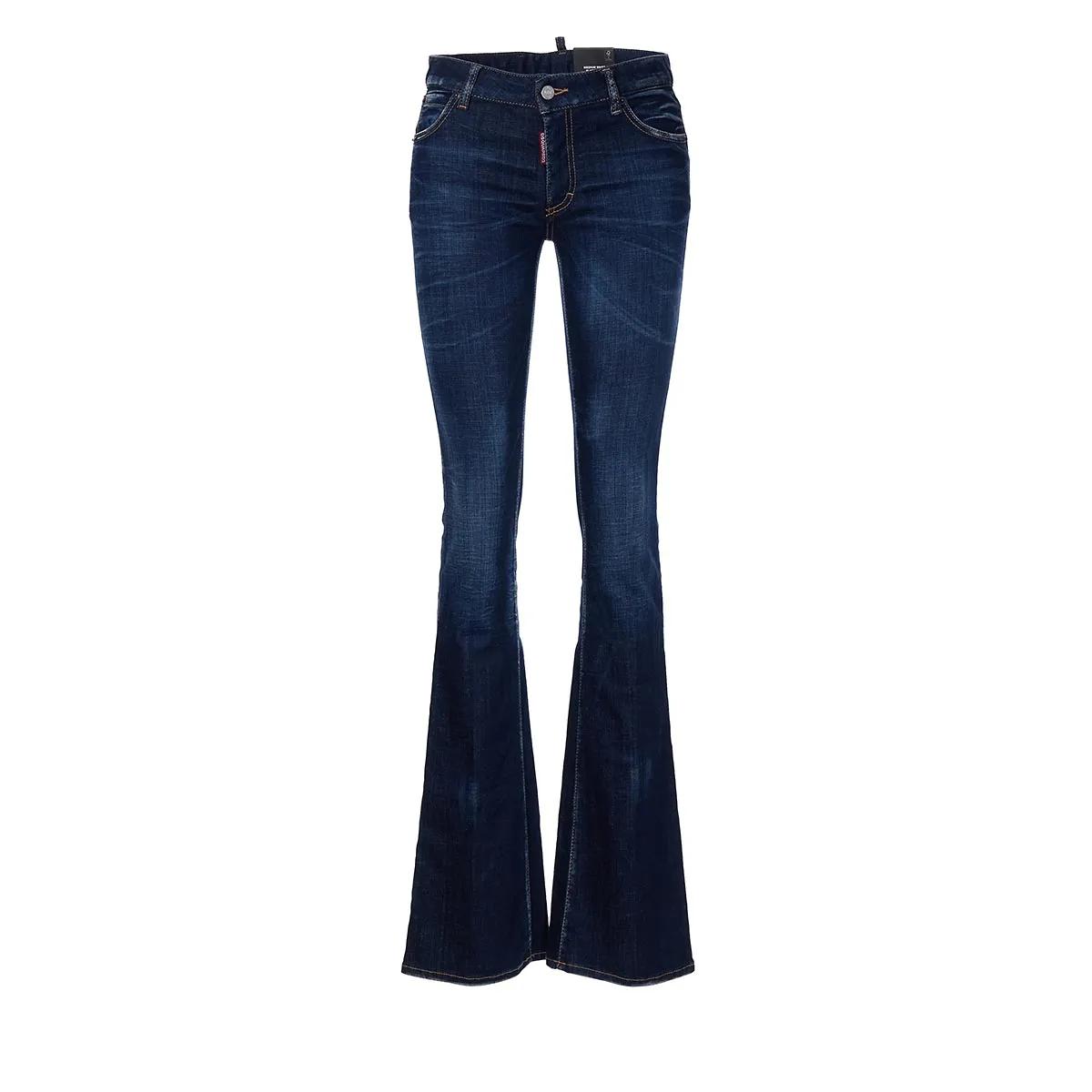 Dsquared2 - Medium Waist Flare Jean - Größe I44 - blau