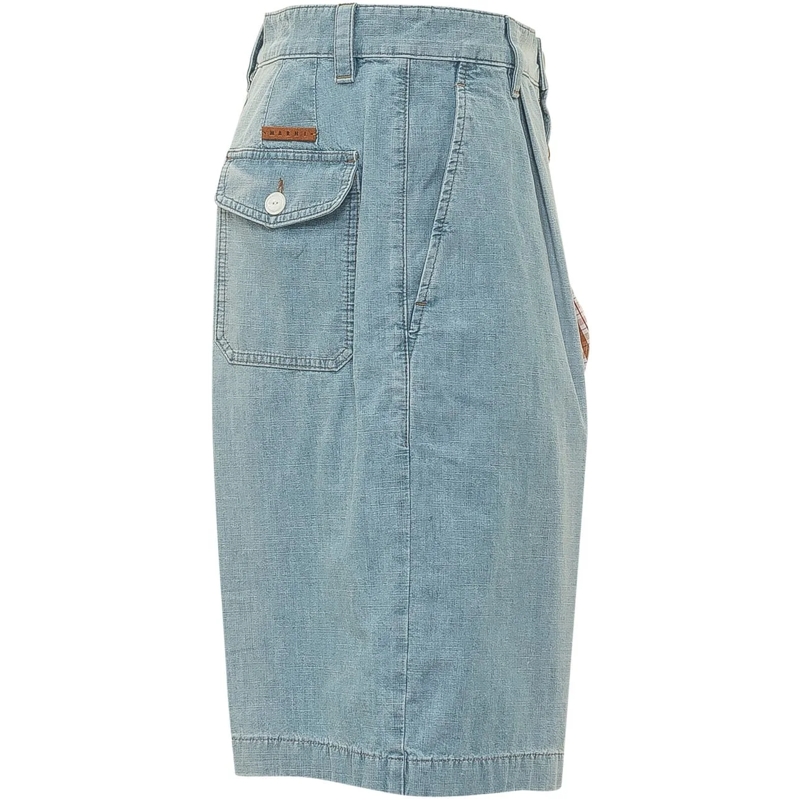 Marni Shorts Bermuda con Cintura Annodata blau(Image 3)