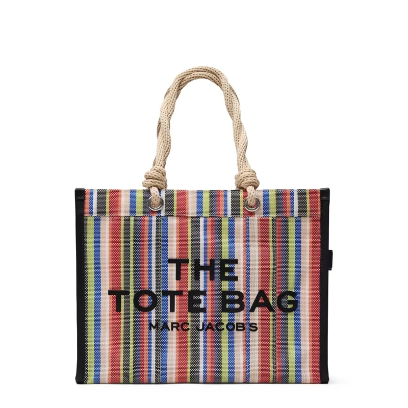 Marc Jacobs Tote The Large Tote Market Red Multi Striped mehrfarbig