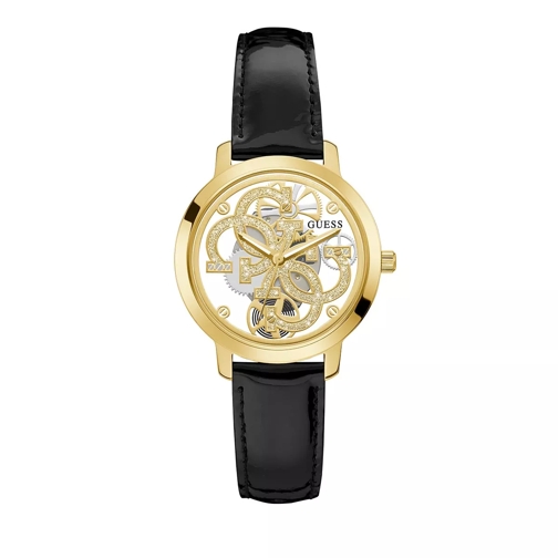 Guess Ladies Watch Trend Genuine Leather Gold Tone Quartz Watch