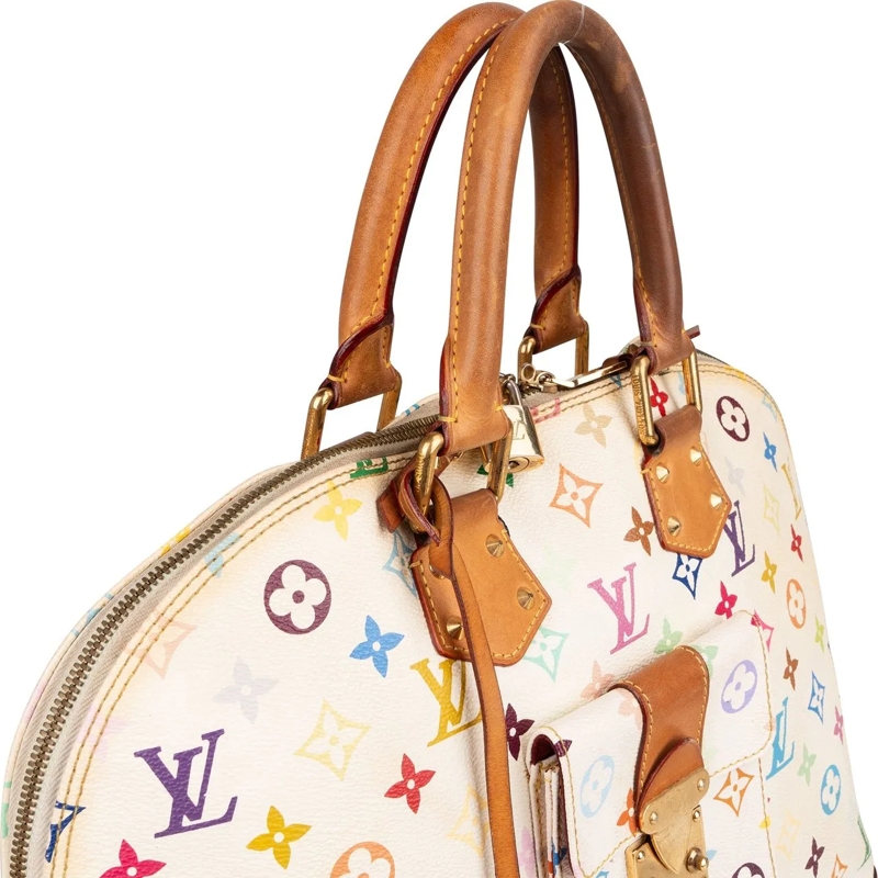 Louis Vuitton Tote Louis Vuitton Murakami Multicolor Alma GM Handbag weiß
