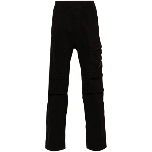 CP Company  Lens-Detail Tapered-Leg Trousers Black