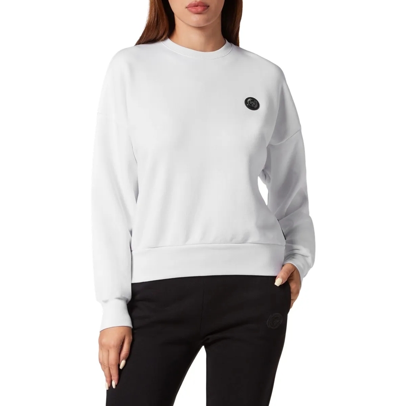 Plein Sport Top Sweatshirt Glitter weiss(Image 3)