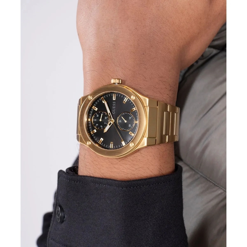 Guess Quarzuhr Quarz-Analoguhr Jet gold(Image 5)