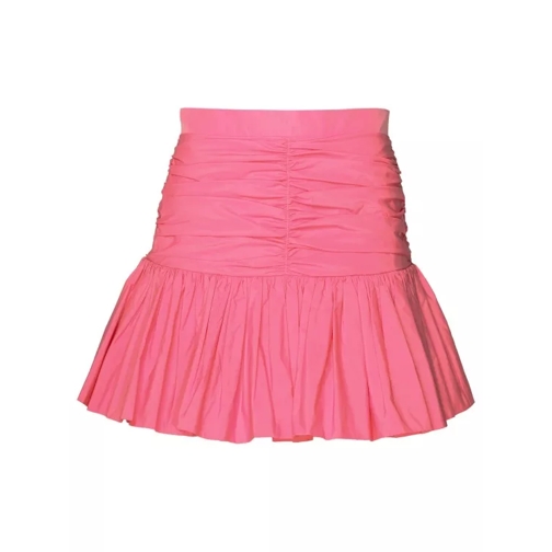 Patou Ruffle Miniskirt Pink 