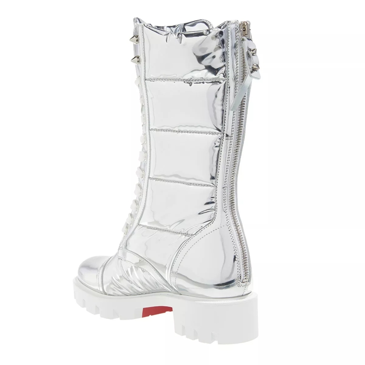 Louboutin 2024 silver booties