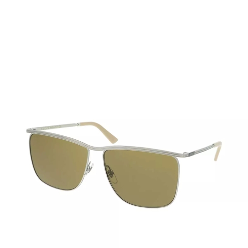 Gucci GG0821S-002 62 Sunglass MAN METAL Silver Sonnenbrille