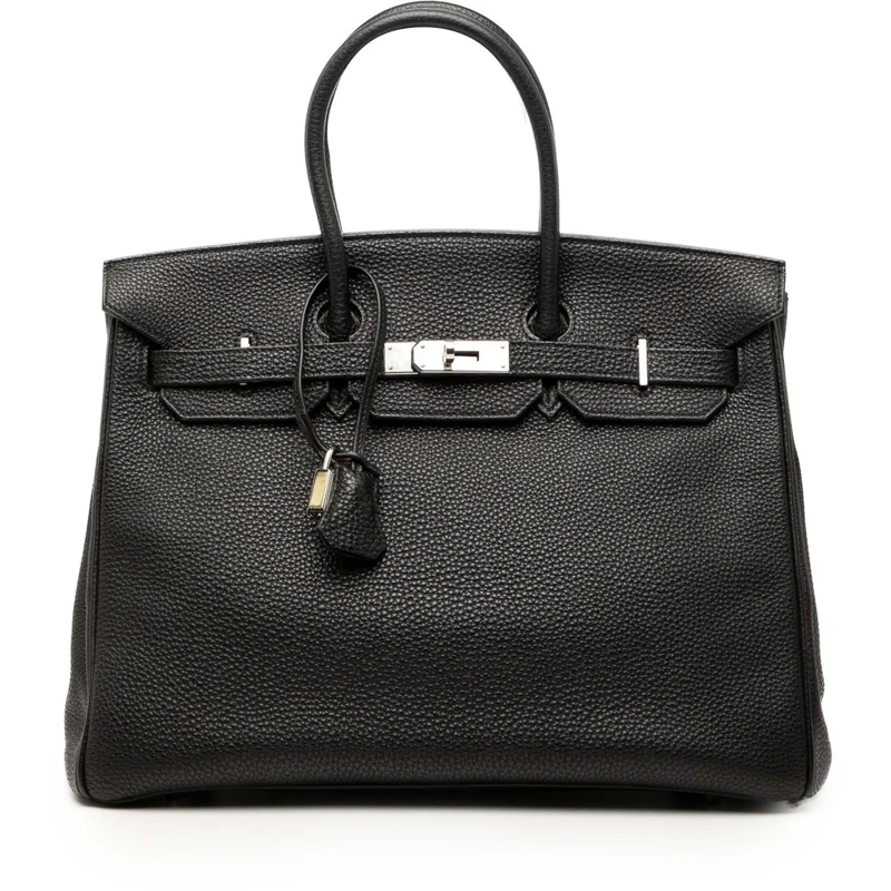 Hermès Tote Togo Birkin Retourne 35 schwarz