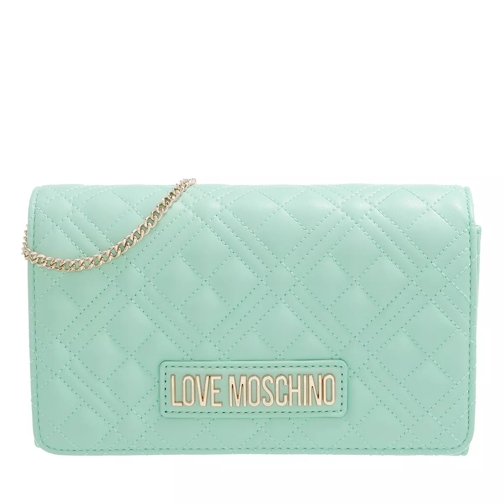 Love Moschino Borsa Quilted Pu Menta Crossbody Bag
