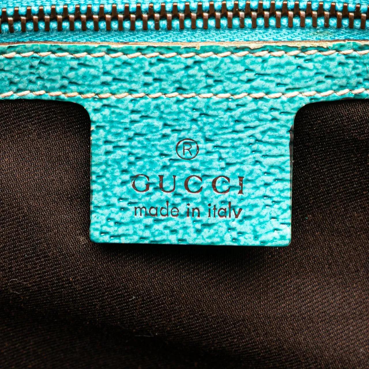 Thumbnail - Gucci Hobo Bags - GG Canvas Bamboo Studded Hobo - Gr. unisize - in Braun - für Damen