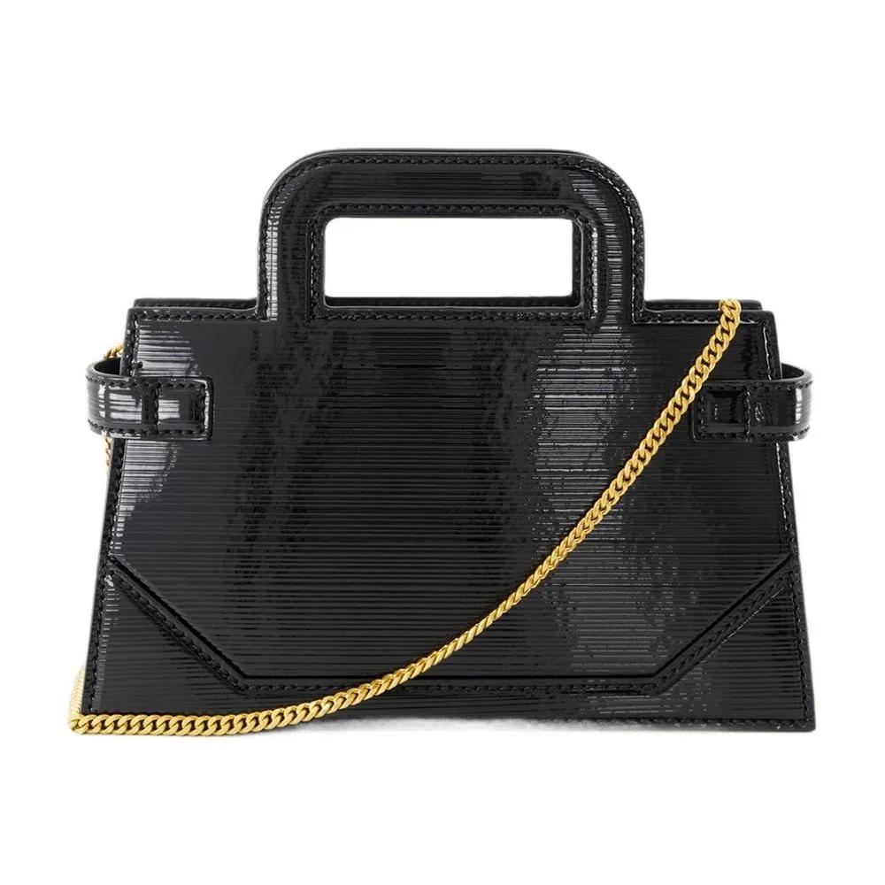 Balmain Hobo bags B-Buzz Small Top Handle Crossbody Leather Blac in zwart