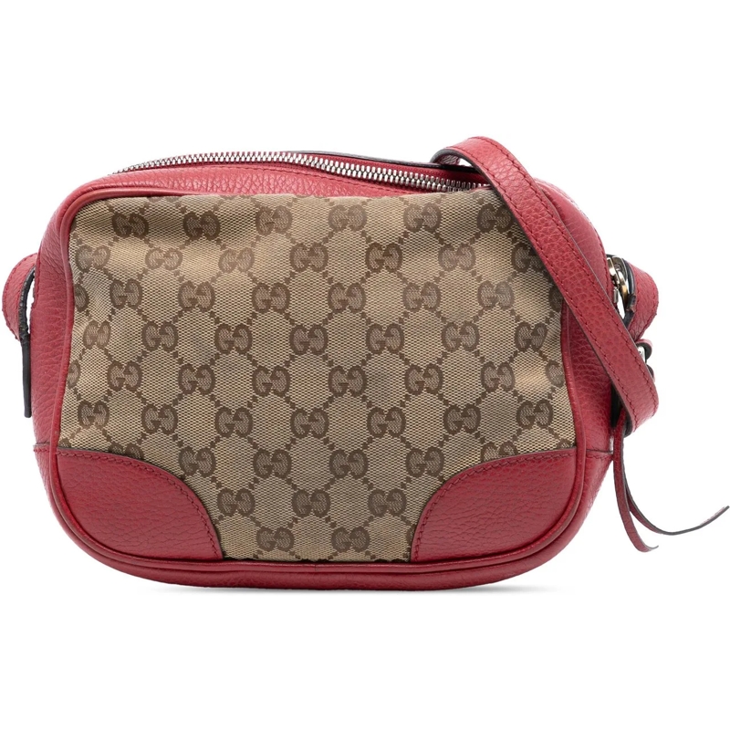 Gucci Schultertasche GG Canvas Bree Crossbody braun