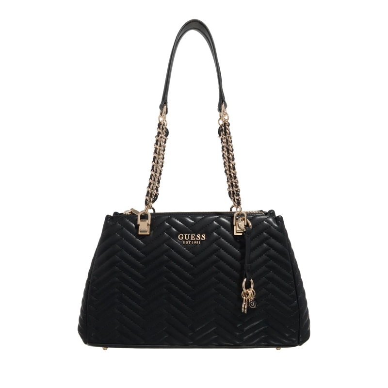 Guess Schultertasche Anning Shoulder Satchel Black