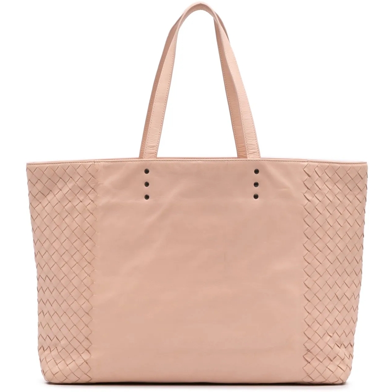 Bottega Veneta Shopper Intrecciato Tote rose