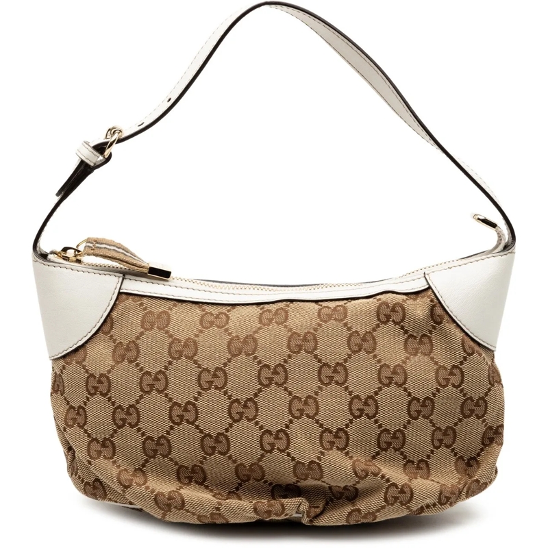 Gucci Tote GG Canvas Web Handbag braun