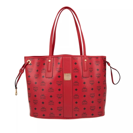 MCM Project Liz Reversible Shopper Medium Ruby Red Shopping Bag