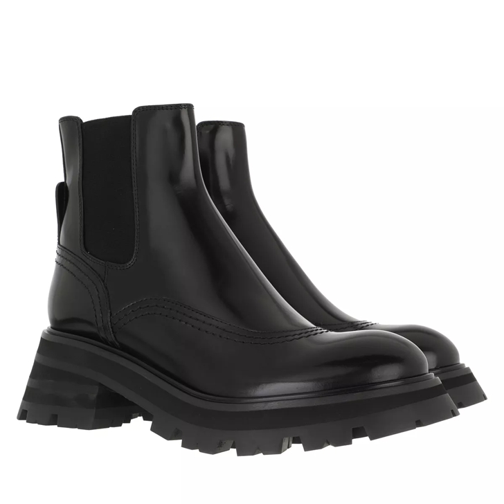 ブーツその他 Alexander Mcqueen Black Leather Chelsea Sofa Ankle Boots McQueen Leather Sofa Chelsea Boots | Harrods UK