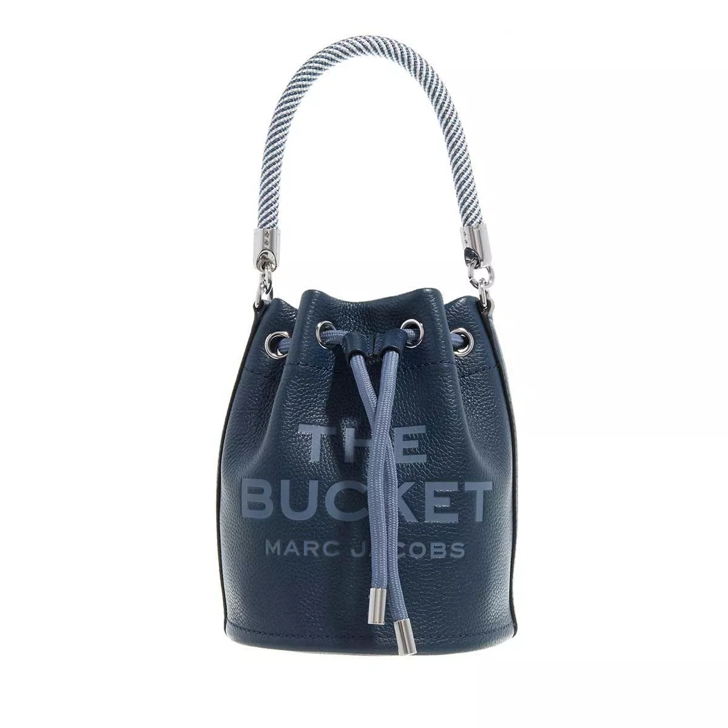 Blue shop bucket bag