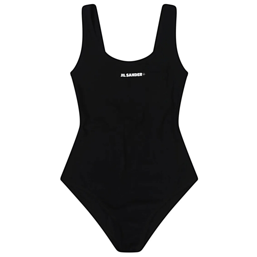 Jil Sander  Sleek Black Swimsuit Black