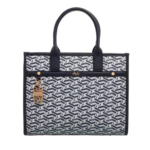 19V69 Italia by Versace Rose  Dark Blue Tote