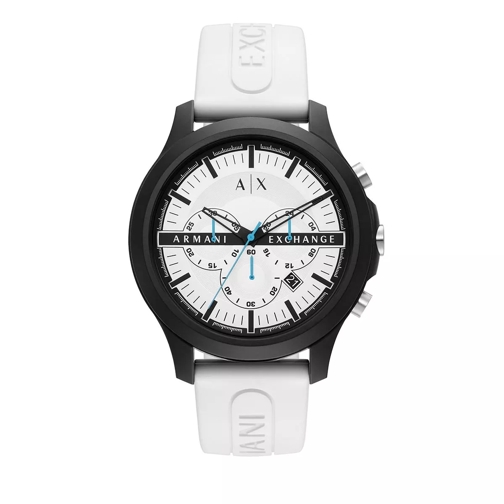 Armani Exchange Chronograph Silicone Watch White Cronografo
