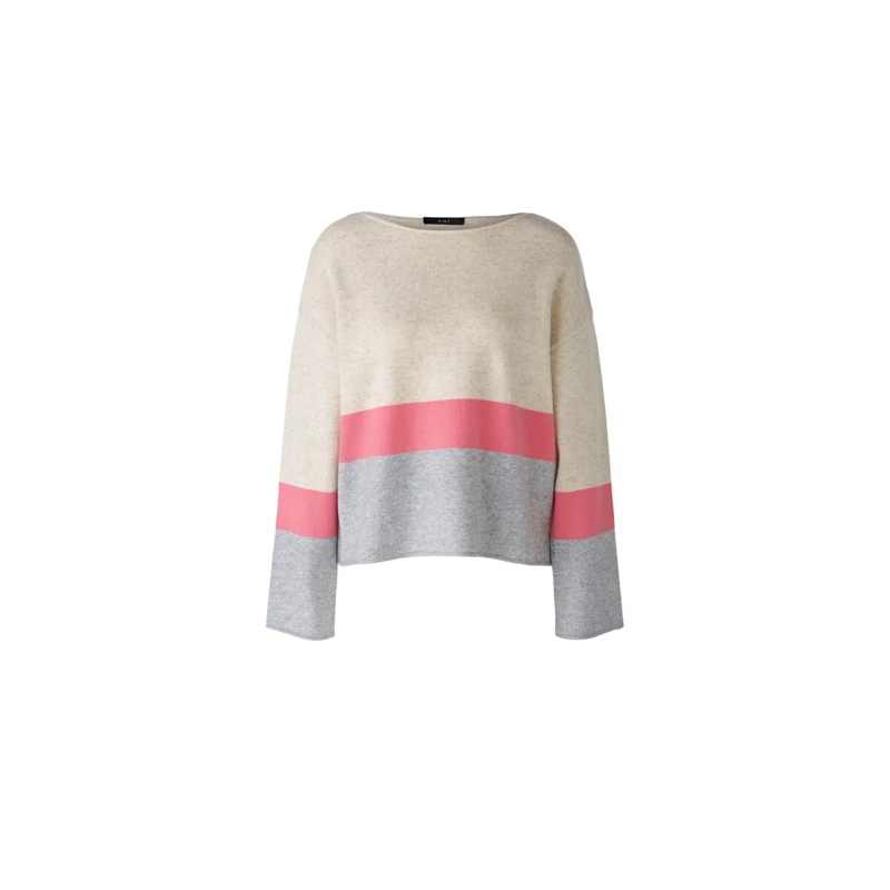 Oui Sweatshirt Pullover grau