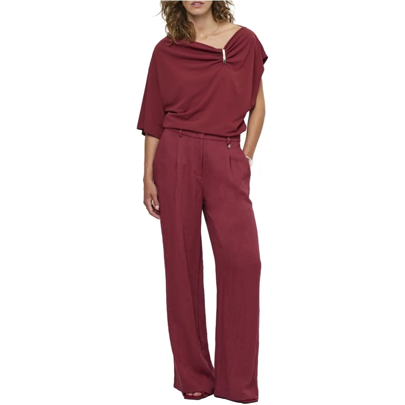DANTE6 Hose Dante 6 Kenila Wide Leg Pants Pantalons Bordeaux 2 rot(Image 2)