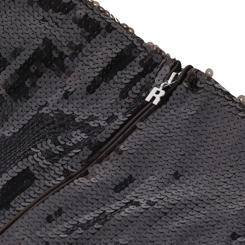 Rotate Maxikleid Midikleid mit Pailletten schwarz(Image 5)