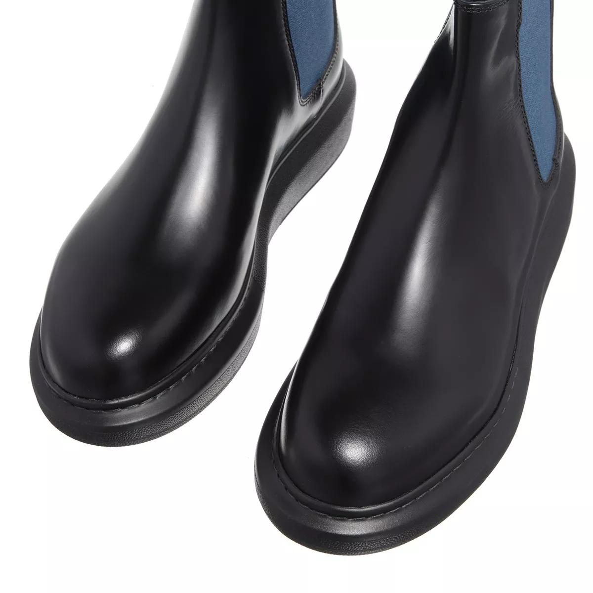 Alexander McQueen Hybride Chelsea Boot Black Petrol Chelsea Boot