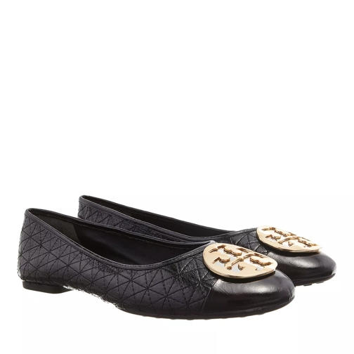 Tory Burch Claire Quilted Ballet Perfect Black Ballerina Slipper