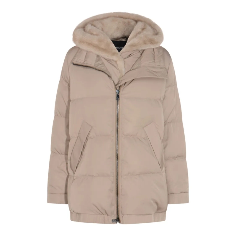 Lou Andrea  Padded Short Coat Neutrals