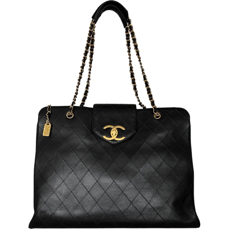 Chanel Weekender Chanel Supermodel Weekender leather black rarity / schwarz