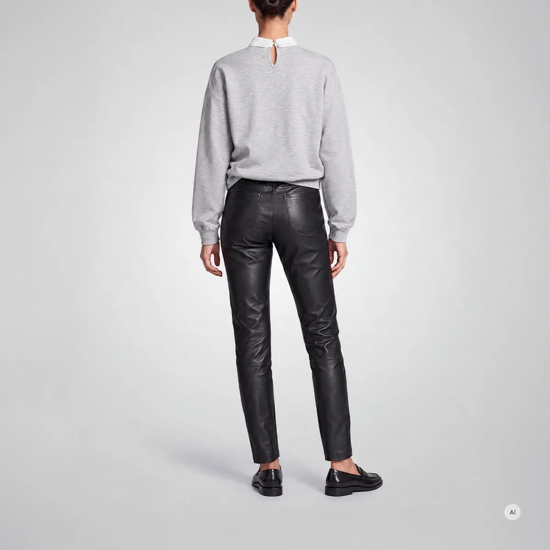 Marc Aurel Sweatshirt Sweater mit Hemdkragen grau(Image 4)