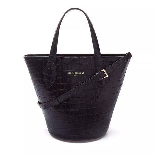 Isabel Bernard Handbag Croco Black Fourre-tout