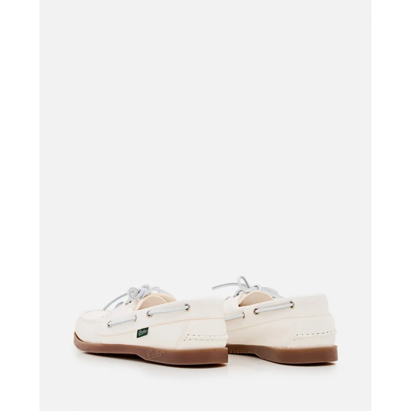Paraboot Bootsschuhe Barth White Leather Loafers With Durable Rubber So White (Image 3)