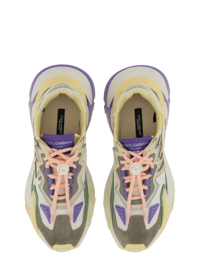 Thumbnail - Dolce&Gabbana Low-Top Sneaker - Chunky Sneakers With Vibrant Accents And Signature - Gr. 38 (EU) - in Bunt - für Damen