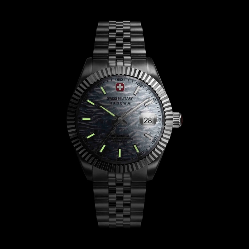 Swiss Military Hanowa Automatikuhr Automatikuhr Master Diligenter silber(Image 5)