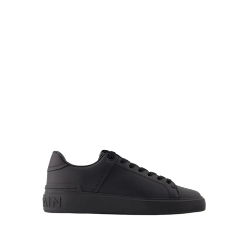 Balmain B-Court Sneakers - Leather - Black Black lage-top sneaker