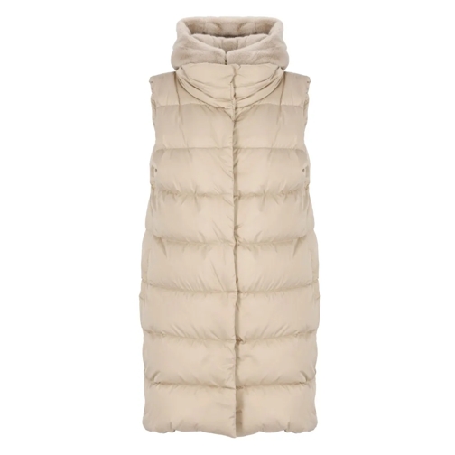 Herno Overgangsjas Padded And Quilted Vest Neutrals