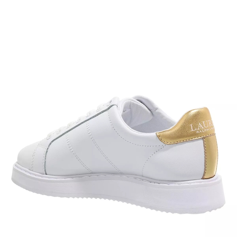 Lauren Ralph Lauren Low-Top-Sneaker Angeline 4 Sneakers Low Top Lace Rl White/Rl Gold(Image 3)
