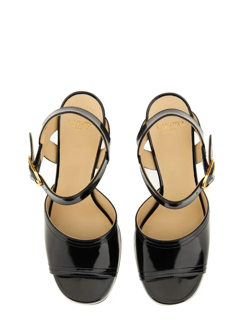 Thumbnail - Valentino Garavani Sandalen - "Vlogo Signature" Décolleté - Gr. 40 (EU) - in Schwarz - für Damen