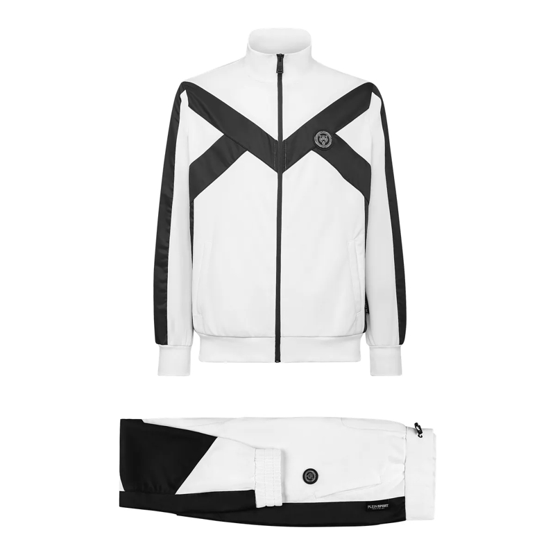 Plein Sport Jogginghose Jogginganzug Tiger weiss