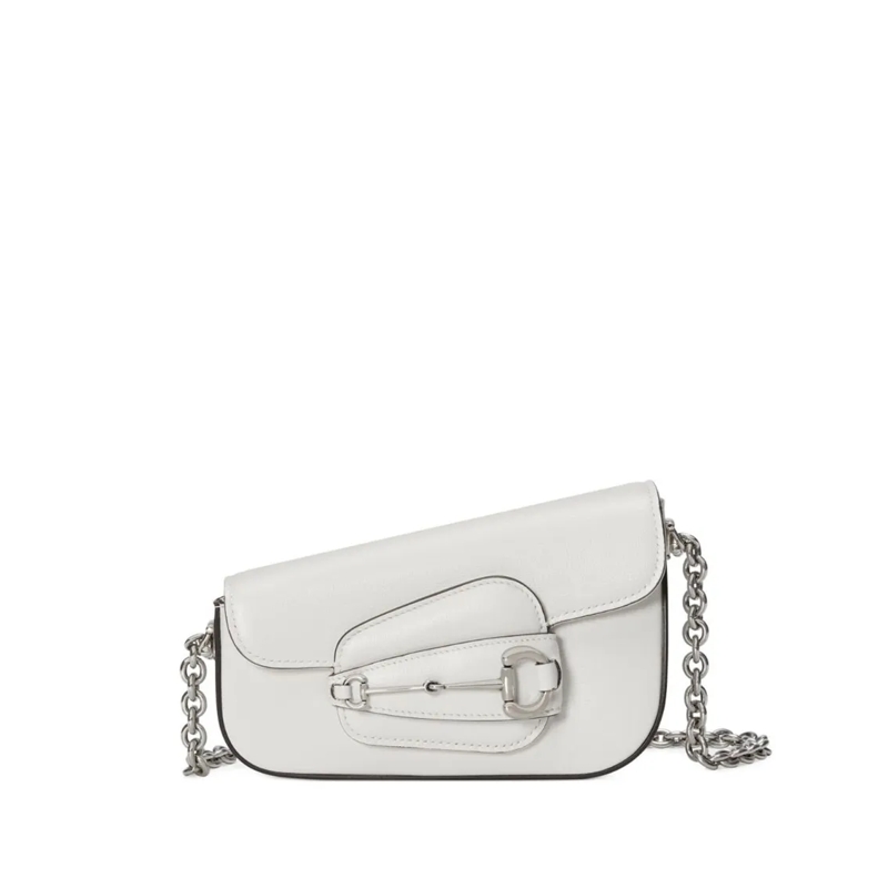 Gucci Schultertasche White Calf Leather Shoulder Bag White