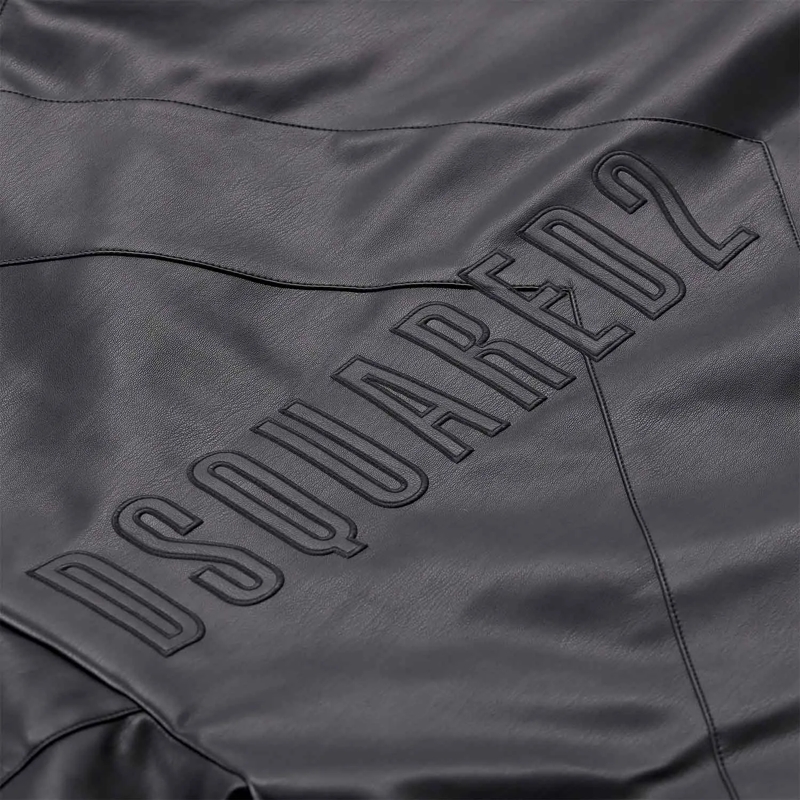 Dsquared2 Veste de transition Jacke aus Kunstleder schwarz(Image 7)