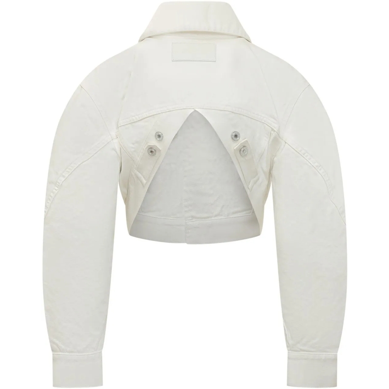 Givenchy Veste en jean Giacca Denim Cropped con Tasche e Bottoni weiß(Image 2)