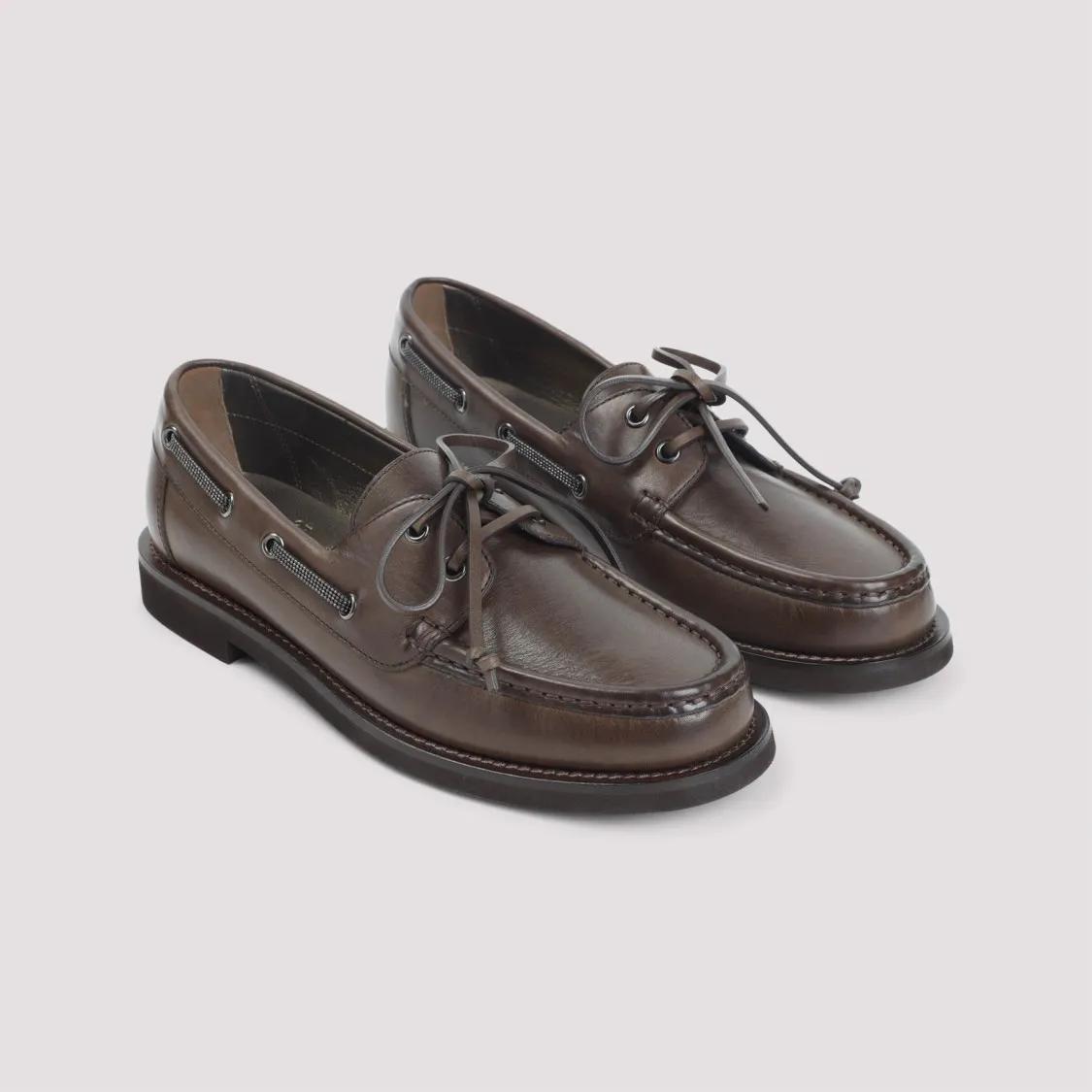 Thumbnail - Brown Leather Loafers - Gr. 36 (EU) - in Braun