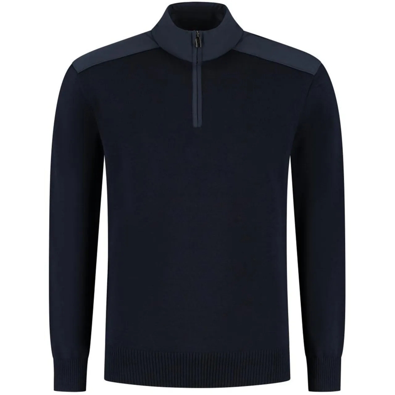 Paul & Shark  Men's Knitted Wool Zipped Sweater blau